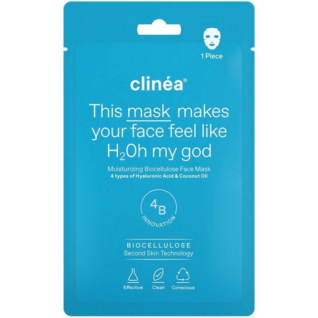 CLINEA MOISTURIZING FACE MASK BIOCELLULOSE 1 PIECE