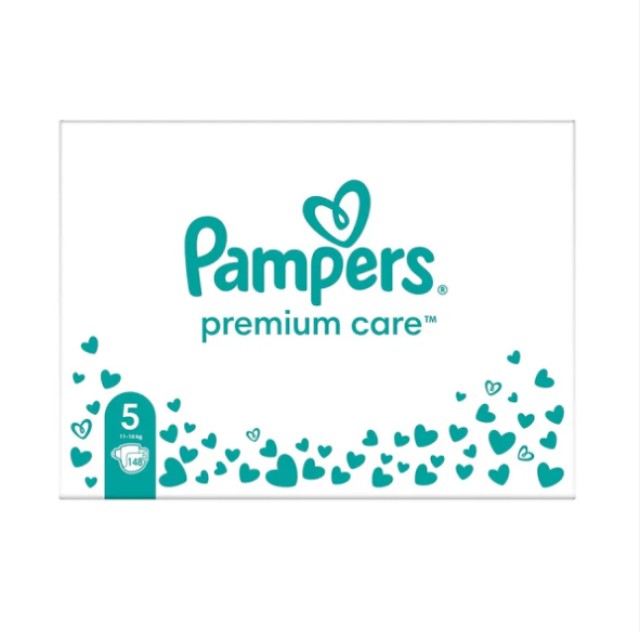 PAMPERS PREMIUM CARE ΜΕΓΕΘΟΣ 5 (11-16 kg) MEGA PACK 148 τμχ