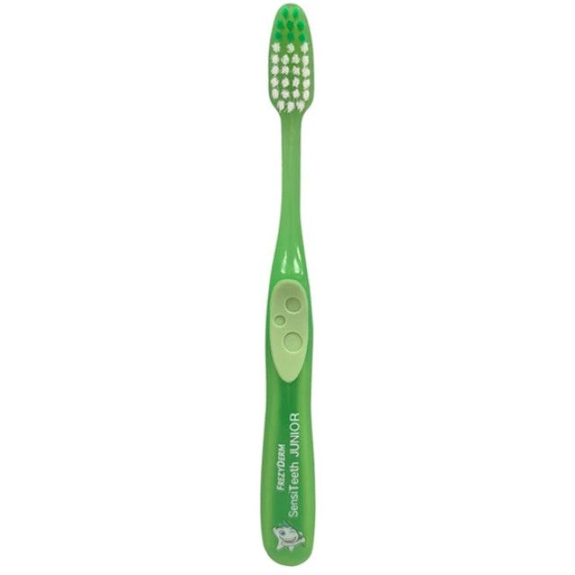 FREZYDERM SENSITEETH JUNIOR TOOTHBRUSH GREEN 