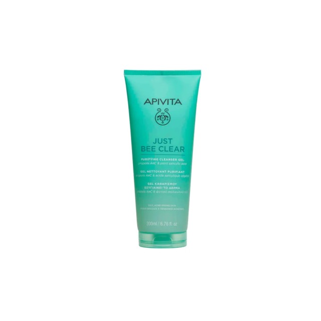 APIVITA JUST BEE CLEAR GEL ΚΑΘΑΡΙΣMOY ΕΞΥΓΙΑΙΝΕΙ ΤΟ ΔΕΡΜΑ ΜΕ PROPOLIS AMC & ΦΥΤΙΚΌ ΣΆΛΙΚΥΛΙΚΌ ΌΞΥ
