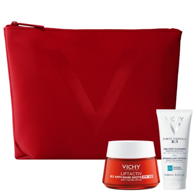 VICHY XMAS PROMO LIFTACTIV B3 ANTI-DARK SPOTS CREAM SPF50 50ML & ΔΩΡΟ PURETE THERMALE 3in1DEMAQUILAN