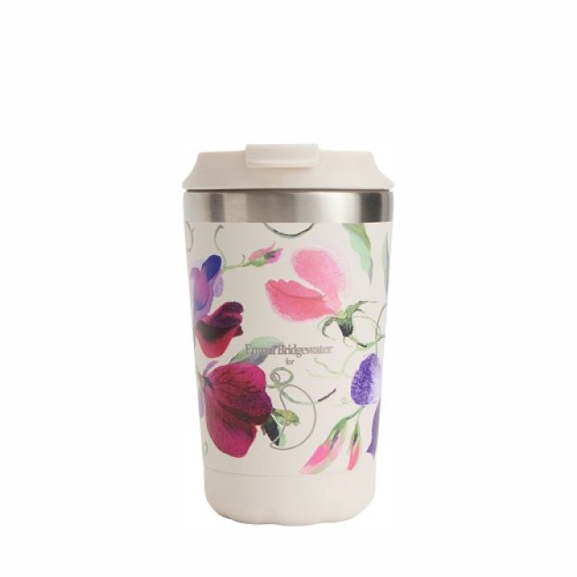 CHILLYS EMMA BRIDGEWATER COFFEE CUP SWEET PEAS 340ML
