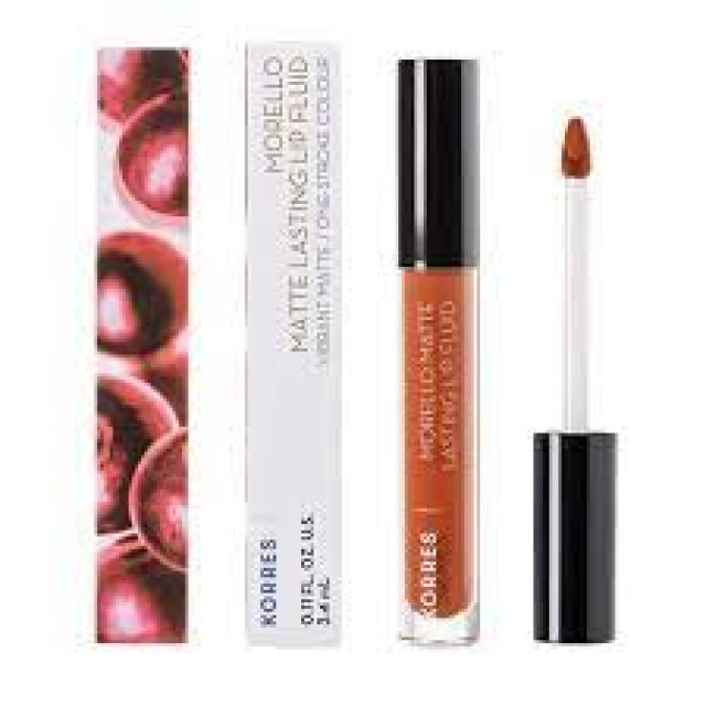 KORRES MORELLO MATTE LASTING LIP FLUID 48 VELVET CARAMEL 3.4ML