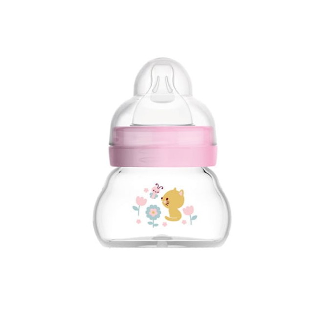 MAM ΜΠΙΜΠΕΡΟ ΓΥΑΛΙΝΟ FEEL GOOD 90ML GIRL 0 ΜΗΝ ΘΗΛΗ ΣΙΛ