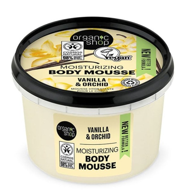 ORGANIC SHOP BODY MOUSSE BOURBON VANILLA 250ML