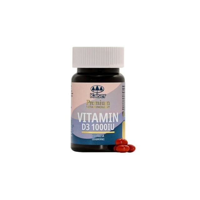 KAISER PREMIUM VITAMINOLOGY VITAMMIN D3 1000IU  ΥO 120 CAPS