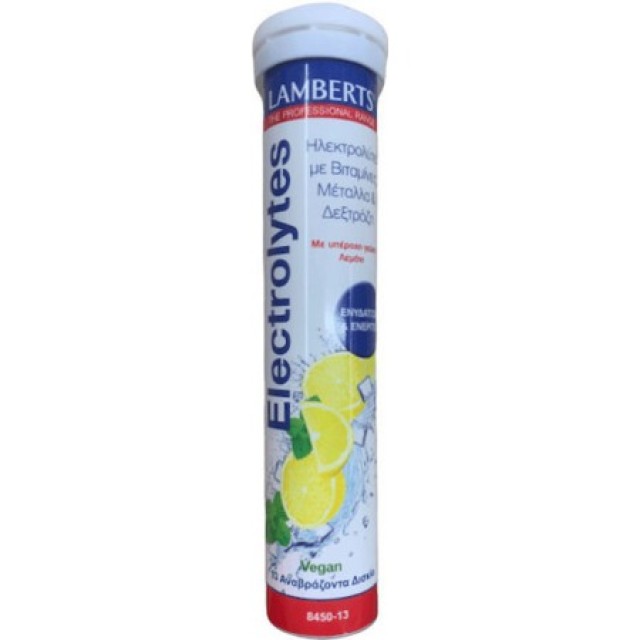 LAMBERTS ELECTROLYTE EFFERVESCENT LIME VEGAN 13 TABLETS