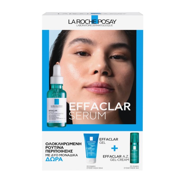 LA ROCHE POSAY PROMO EFFACLAR SERUM & ΔΩΡΟ EFFACLAR GEL 50ML+EFFACLAR A.Z. GEL-CREAM 3ML