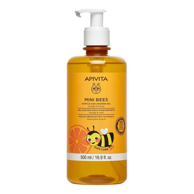 APIVITA MINI BEES GENTLE KIDS SHOWER GEL ΠΟΡΤΟΚΛΑΙ & ΜΕΛΙ 500ml