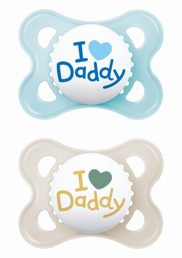 MAM ΠΙΠΙΛΑ Ι LOVE DADDY BOΥ 2-6 ΜΗΝΩΝ ΜΕ ΘΗΛΗ SKINSOFT ΣΙΛΙΚΟΝΗ