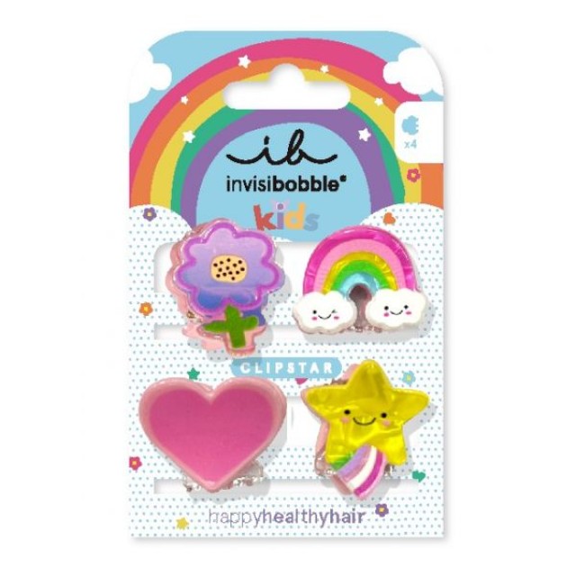 INVISIBOBBLE CLIPSTAR KIDS HAPPY WORLD 4PCS