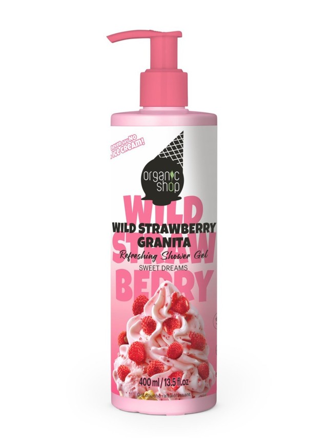 ORGANIC SHOP REFRESHING SHOWER GEL WILD STRAWBERRY GRANITA 400ML