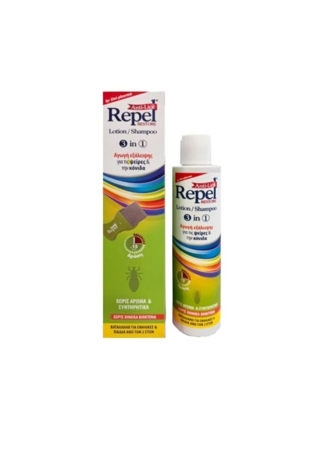 REPEL ANTI-LICE RESTORE LOTION/SHAMPOO 3 IN 1