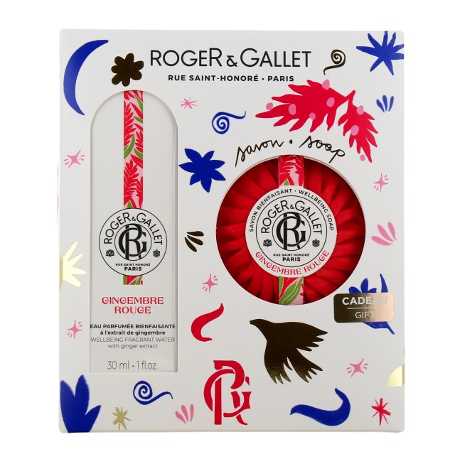 ROGER & GALLET PROMO XMAS GINGEMBRE ROUGE EAU PARFUMEE 30ML & GINGEMBRE ROUGE SOAP 100GR