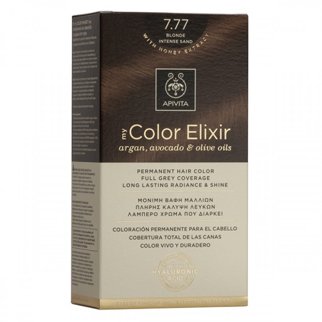 APIVITA ΒΑΦΗ MY COLOR ELIXIR N7,77 ΞΑΝΘΟ ΕΝΤΟΝΟ ΜΠΕΖ 50&75ML