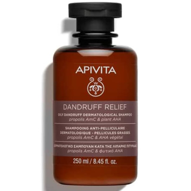 APIVITA OILY DANDRUFF SHAMPOO PROPOLIS AmC & PLANT AHA 250ML
