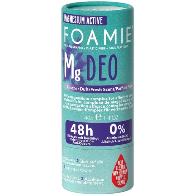 FOAMIE SOLID DEODORANT RAIN IN THE WOODS GREEN 48H 0% ALUMINIUM 