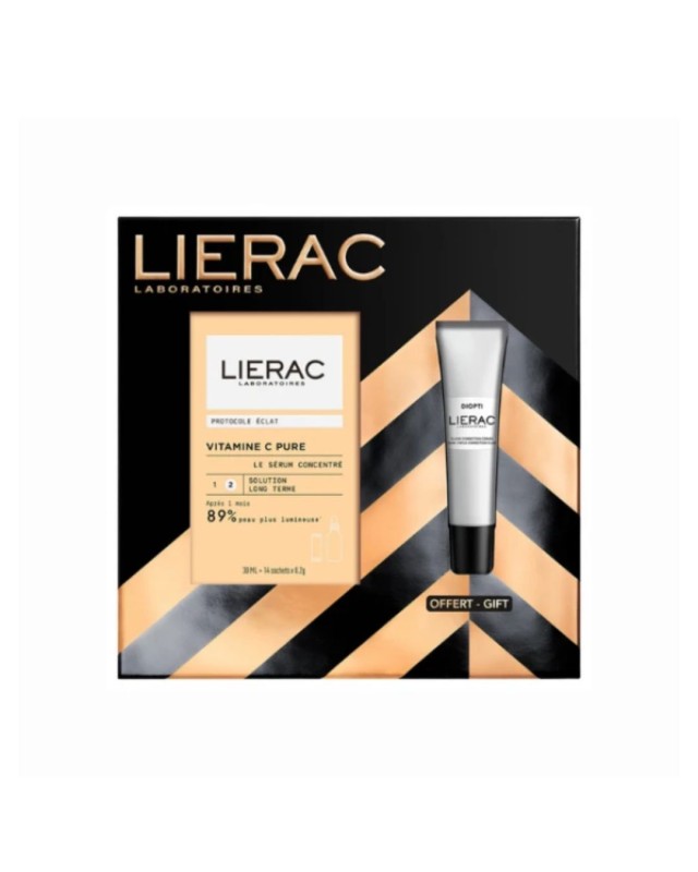 LIERAC PROMO NOEL PROTOCOLE VITAMINE C PURE SERUM 30ML & ΔΩΡΟ DIOPTI CERNE ΚΡΕΜΑ ΜΑΤΙΩΝ 15ML