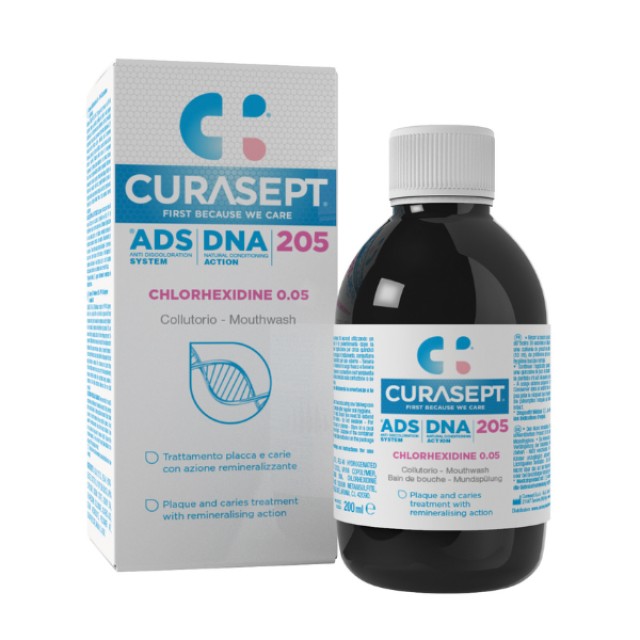 CURASEPT ΣΤΟΜΑΤΙΚΟ ΔΙΑΛΥΜΑ ADS DNA 205 -0,05% CHX  200ML  