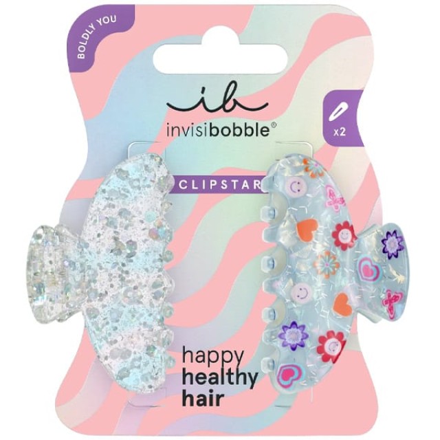 INVISIBOBBLE BOLDLY CLIPSTAR M COSMIC GLOW (2ΤΜΧ)