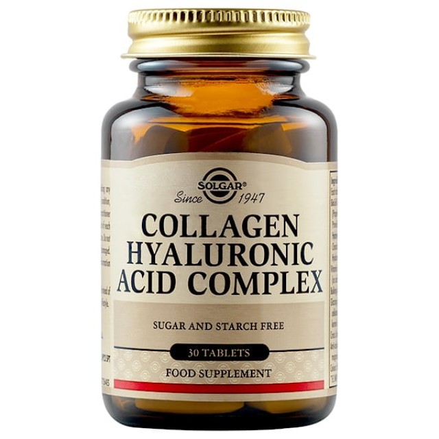 SOLGAR HYALOURONIC ACID COMPLEX TABS 30S