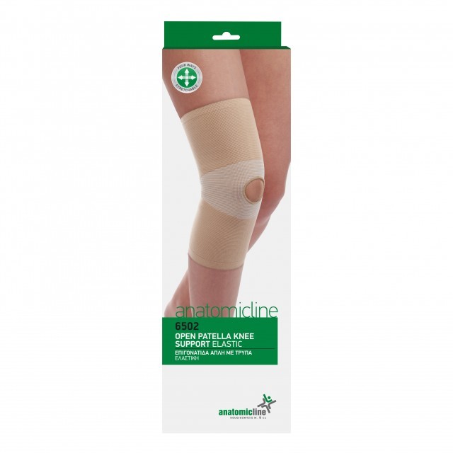 ANATOMIC LINE ΕΠΙΓΟΝΑΤΙΔΑ ΑΠΛΗ ΕΛΑΣΤΙΚΗ ΜΕ ΤΡΥΠΑ XL
