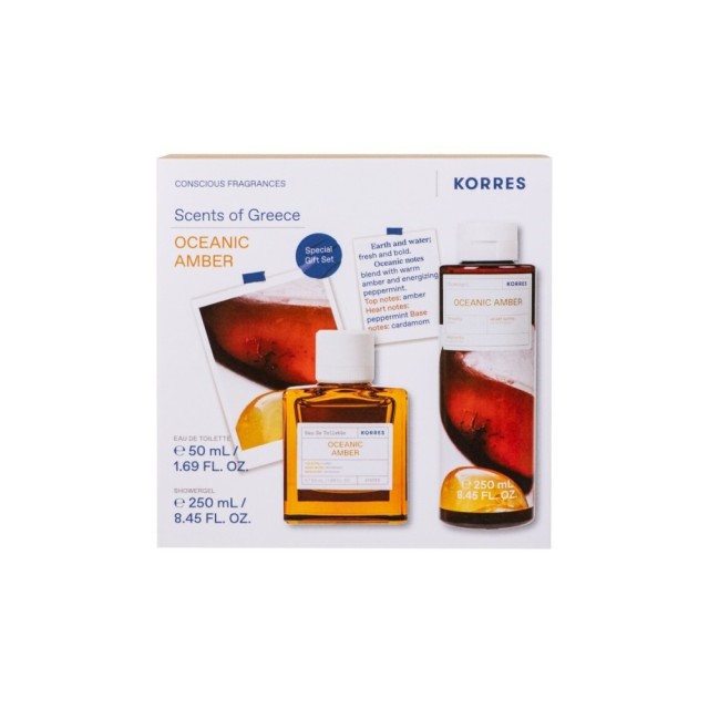 KORRES OCEANIC AMBER PROMO EAU DE TOILETTE 250mL + SHOWER GEL 250mL