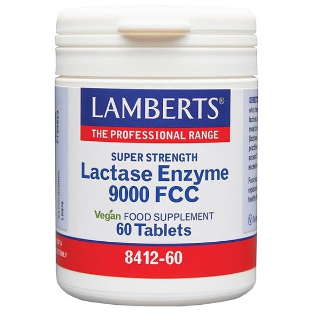 LAMBERTS LACTASE ENZYME 9000FCC 60TABS
