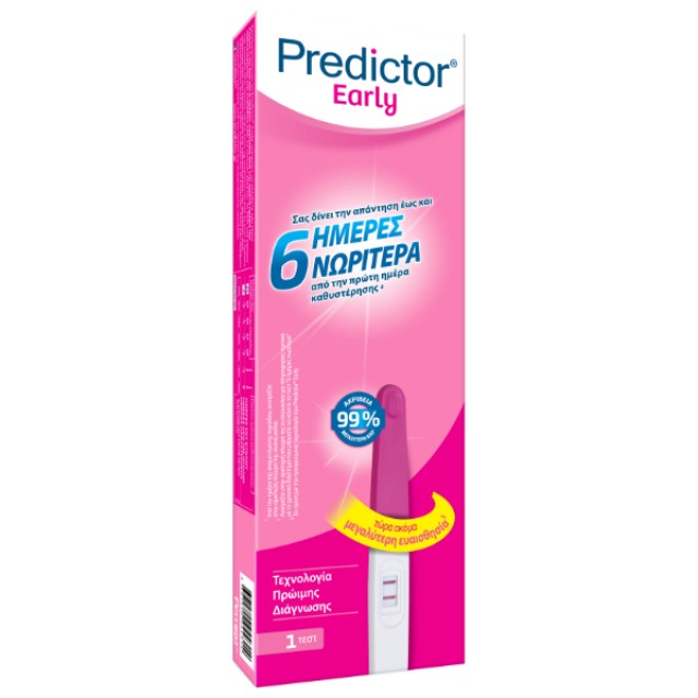 PREDICTOR EARLY 6 DAYS ΤΕΣΤ ΕΓΚΥΜΟΣΥΝΗΣ