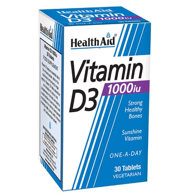 HEALTH AID VITAMIN D3 1000i.u. 30s