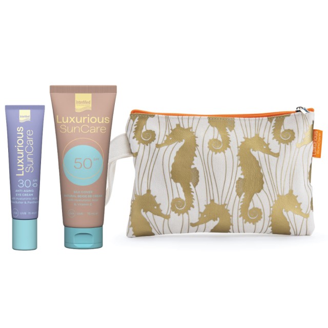 INTERMED ΑΝΤΗΛΙΑΚΟ ΠΑΚΕΤΟ SILK COVER BEIGE 50SPF 30ml & EYE CREAM 30SPF 15ml