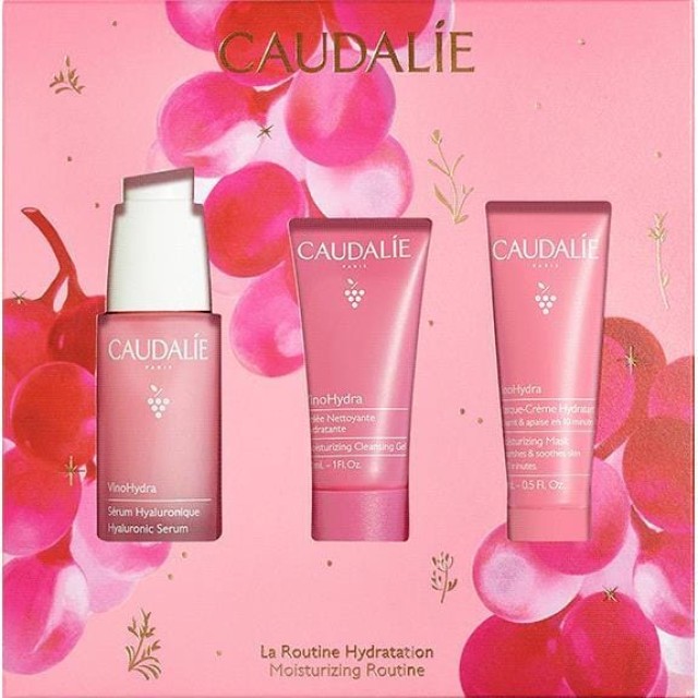 CAUDALIE PROMO VINOHYDRA SERUM 30 ML & ΔΩΡΟ CLEANSING GEL 30ML & MOISTURIZING MASK 15ML