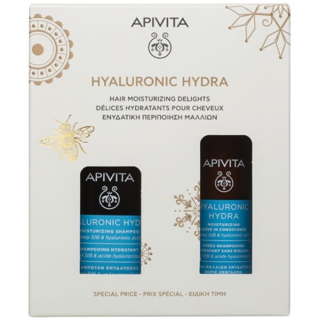 APIVITA PROMO HYALURONIC HYDRA SHAMPOO 250ml & LEAVE IN CONDITIONER 100ml 