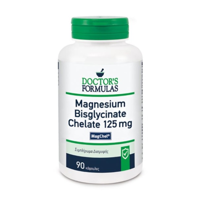 DOCTORS FORMULAS MAGNESIUM BISGLYCINATE CHELATE 125MG x90caps   