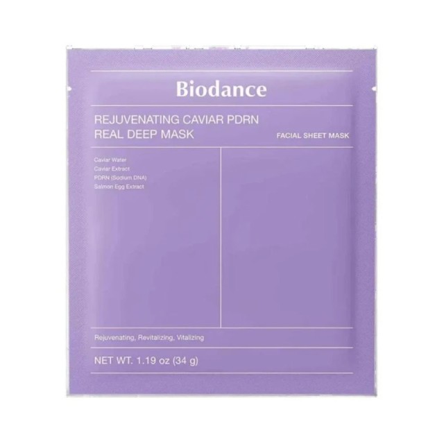BIODANCE REJUVENATING CAVIAR PDRN REAL DEEP MASK 34GR