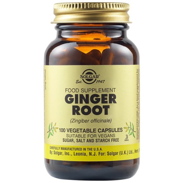SOLGAR GINGER 520MG VEGICAPS 100S