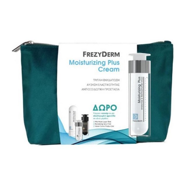 FREZYDERM ΝΕΣΕΣΕΡ MOISTURIZING PLUS CREAM 50mL + MILD WASH LIQUID 15mL + VELVET COLORS MEDIUM 2mL