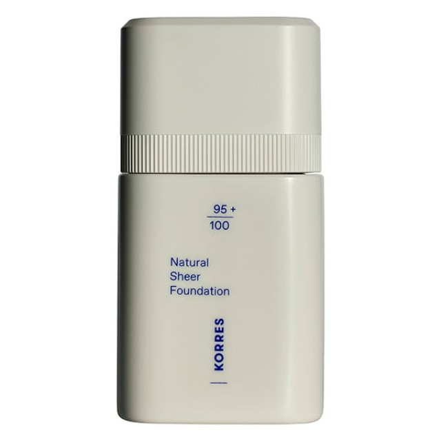 KORRES NATURAL SHEER FOUNDATION 01 LIGHT 30ML