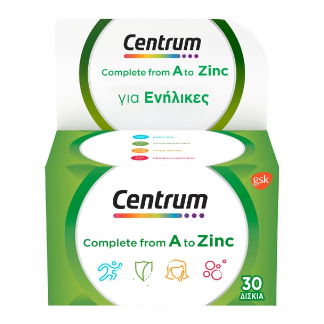 CENTRUM A-ZINC 30 tbs