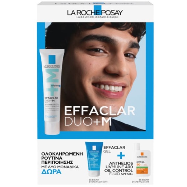 LA ROCHE POSAY PROMO EFFACLAR DUO+M 40ML ΜΕ ΔΩΡΟ EFFACLAR GEL 50ML & ANTHELIOS OIL CORRECT SPF50+ 3M