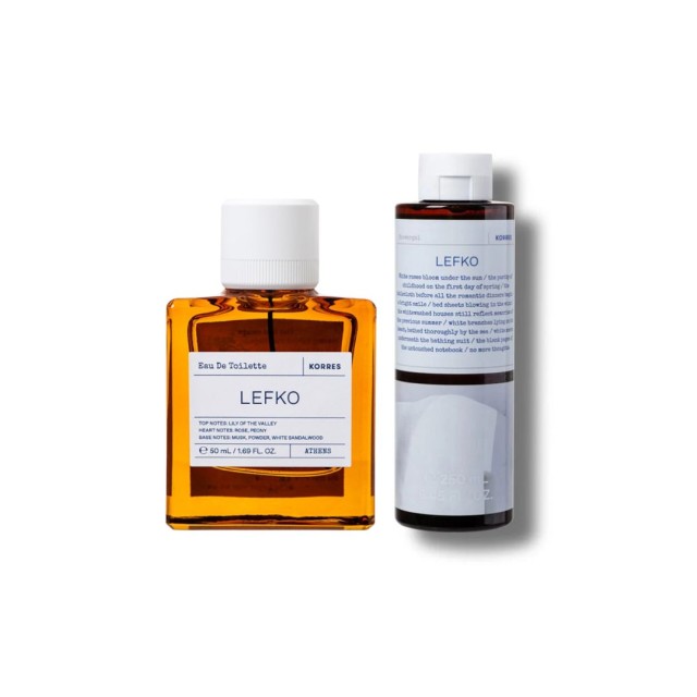 KORRES PROMO AN ANTHOLOGY OF GREEK SCENTS LEFKO EAU DE TOILETTE 100mL & LEFKO SHOWER GEL 250mL