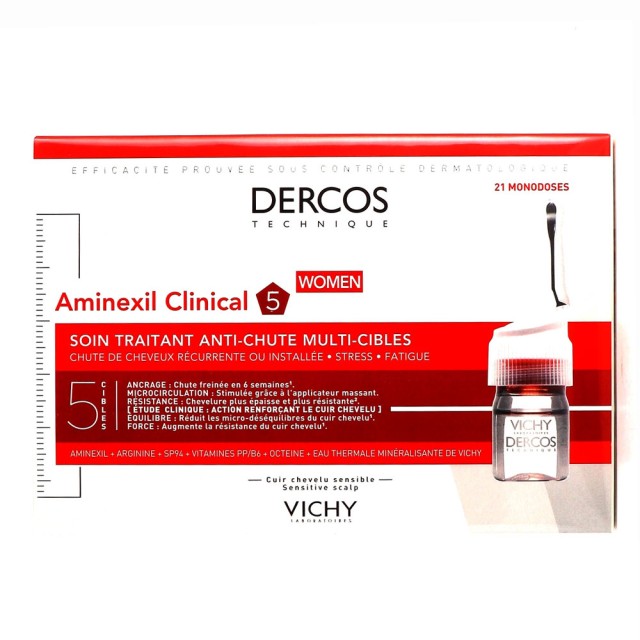 VICHY DERCOS AMINEXIL CLINICAL 5 ΓΥΝΑΙΚΕΙΑ ΤΡΙΧΟΠΤΩΣΗ 21 MONODOSES