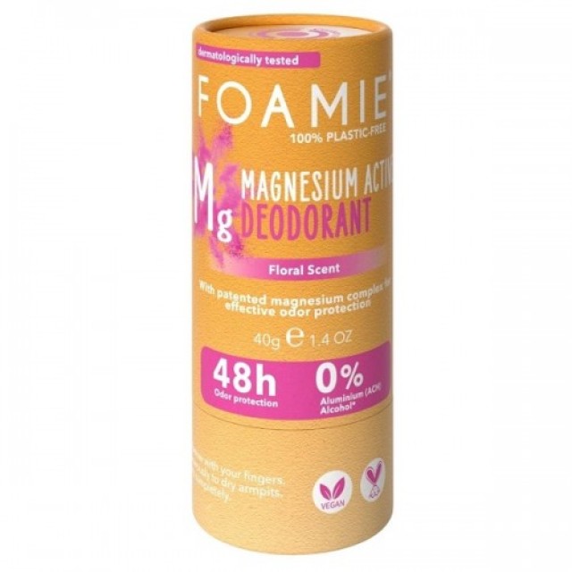 FOAMIE SOLID DEODORANT HAPPY DAY PINK 48H PROTECT 0% ALUMINIUM