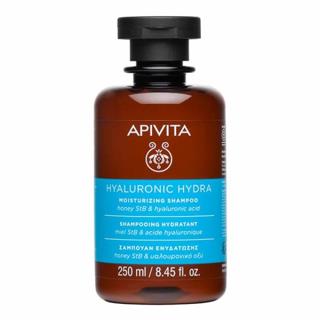 APIVITA ΣΑΜΠΟΥΑΝ ΕΝΥΔΑΤΩΣΗΣ HONEY STB & ΥΑΛΟΥΡΟΝ ΟΞΥ 250ML