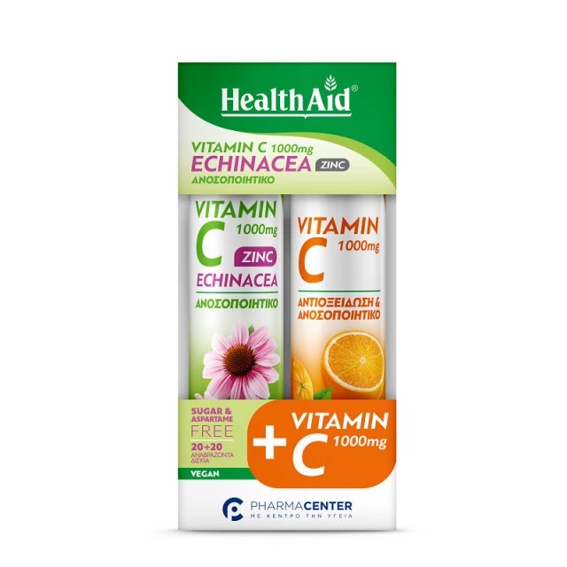 HEALTH AID PROMO VITAMIN C 1000MG+ECHINACEA+ZINC & ΔΩΡΟ VIT C 1000MG