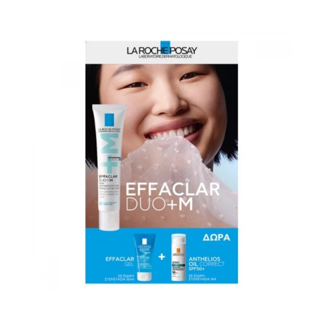 LA ROCHE POSAY PROMO EFFACLAR DUO+M 40ML ΜΕ ΔΩΡΟ EFFACLAR GEL 50ML & ANTHELIOS OIL CORRECT SPF50+ 3M