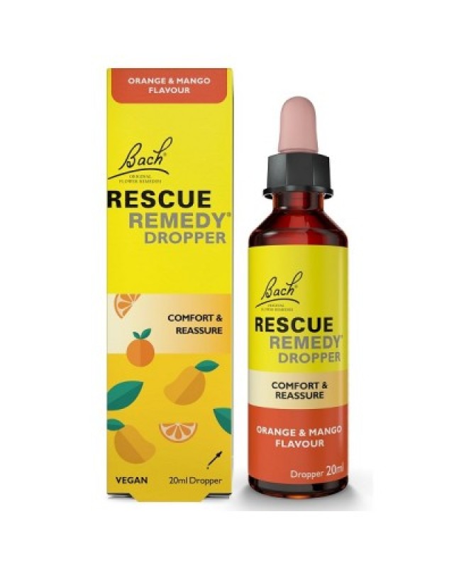 POWER HEALTH DR.BACH RESCUE REMEDY DROPS ORANGE &MANGO FLAVOUR 20mL