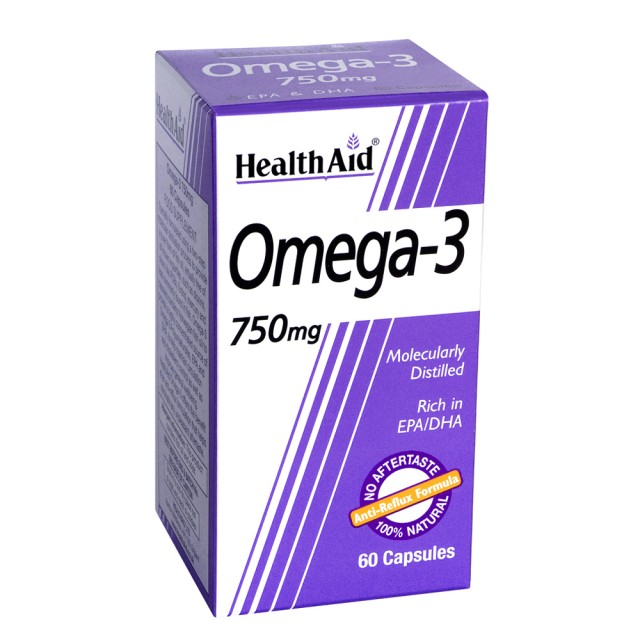 HEALTH AID OMEGA-3 750MG (EPA 425MG, DHA 325MG) 60CAPS