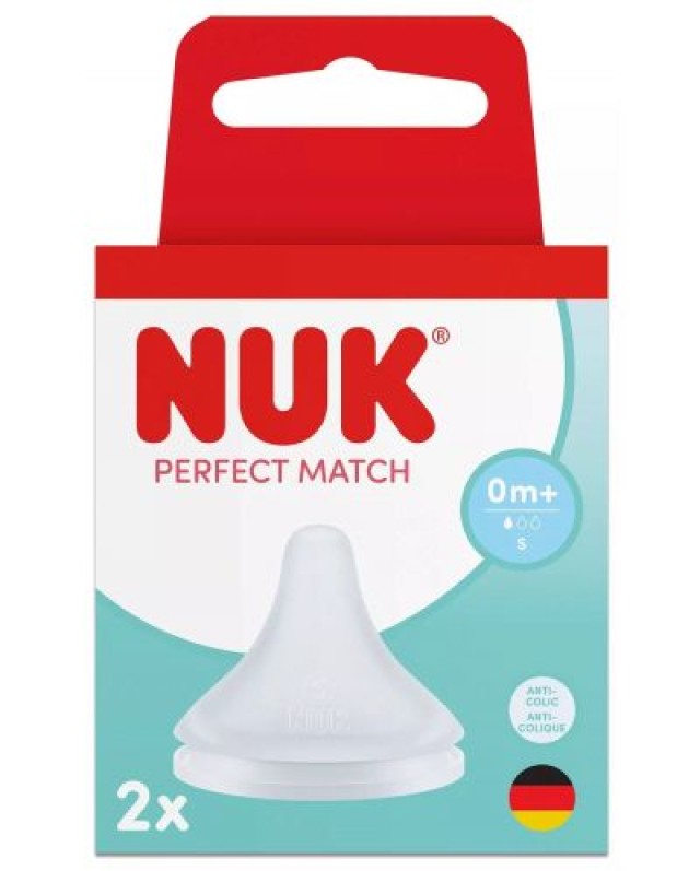 NUK PERFECT MATCH ΘΗΛΗ ΣΙΛΙΚΟΝΗ 0Μ+ 2ΤΜΧ