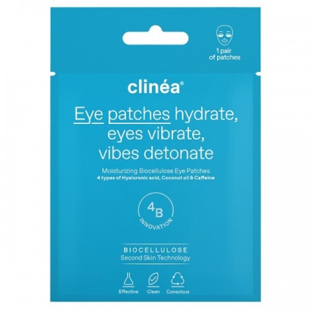 CLINEA MOISTURIZING EYE PATCHES BIOCELLULOSE 1 PAIR